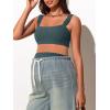 imageSummer Mae Ribbed Maternity Bikini Swimsuit for Women High Waisted TwoPiece Bathing Suit Crop Top Pregnancy SwimwearBalsam Green