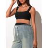 imageSummer Mae Ribbed Maternity Bikini Swimsuit for Women High Waisted TwoPiece Bathing Suit Crop Top Pregnancy SwimwearBlack