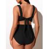 imageSummer Mae Ribbed Maternity Bikini Swimsuit for Women High Waisted TwoPiece Bathing Suit Crop Top Pregnancy SwimwearBlack