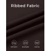 imageSummer Mae Ribbed Maternity Bikini Swimsuit for Women High Waisted TwoPiece Bathing Suit Crop Top Pregnancy SwimwearBrown