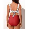 imageSummer Mae Ribbed Maternity Bikini Swimsuit for Women High Waisted TwoPiece Bathing Suit Crop Top Pregnancy SwimwearCutie Cherry