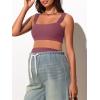 imageSummer Mae Ribbed Maternity Bikini Swimsuit for Women High Waisted TwoPiece Bathing Suit Crop Top Pregnancy SwimwearMarsala