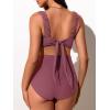 imageSummer Mae Ribbed Maternity Bikini Swimsuit for Women High Waisted TwoPiece Bathing Suit Crop Top Pregnancy SwimwearMarsala