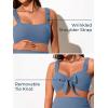 imageSummer Mae Ribbed Maternity Bikini Swimsuit for Women High Waisted TwoPiece Bathing Suit Crop Top Pregnancy SwimwearTropical Blue