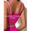 imageSummer Mae Ribbed Maternity Swimsuit TwoPiece Sporty Bikini Color Block Pregnancy Bathing Suit High Waisted Ruched SwimwearPink
