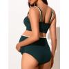 imageSummer Mae Ribbed Maternity Swimsuit TwoPiece Sporty Bikini Color Block Pregnancy Bathing Suit High Waisted Ruched SwimwearSacramento