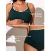 imageSummer Mae Ribbed Maternity Swimsuit TwoPiece Sporty Bikini Color Block Pregnancy Bathing Suit High Waisted Ruched SwimwearSacramento