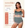 imageSummer Mae Ribbed Maternity Swimsuit TwoPiece Sporty Bikini Color Block Pregnancy Bathing Suit High Waisted Ruched SwimwearSacramento