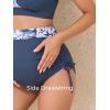 imageSummer Mae Ribbed Maternity Swimsuit TwoPiece Wrap Bikini Color Block Pregnancy Bathing Suit High Waisted Ruched SwimwearDewdrop Blooms