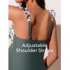 imageSummer Mae Ruffle Maternity Swimsuit Cutout One Piece Pregnancy Bathing Suit Tie Knot Ruched SwimwearSolitary Silhouette Bloom
