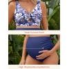 imageSummer Mae Twist Maternity Bikini Two Piece Pregnancy Swimsuits Cutout Bathing Suit High Waisted Ruched SwimwearDewdrop Blooms