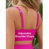 imageSummer Mae Twist Maternity Bikini Two Piece Pregnancy Swimsuits Cutout Bathing Suit High Waisted Ruched SwimwearHot Pink