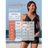 imageSummer Mae VNeck Women Tankini Swimsuits TwoPiece with Side Pockets Swim Shorts 2025 TieBack Straps Bathing SuitsBlossom Garden