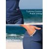 imageSummer Mae VNeck Women Tankini Swimsuits TwoPiece with Side Pockets Swim Shorts 2025 TieBack Straps Bathing SuitsForest