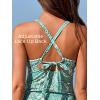 imageSummer Mae VNeck Women Tankini Swimsuits TwoPiece with Side Pockets Swim Shorts 2025 TieBack Straps Bathing SuitsOcean Blue