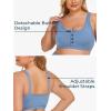imageSummer Mae Plus Size Women Ribbed Bikini Set Two Piece High Waist Swimsuit Scoop Top Tummy Control Bathing Suit SwimwearBaby Blue
