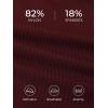 imageSummer Mae Plus Size Women Ribbed Bikini Set Two Piece High Waist Swimsuit Scoop Top Tummy Control Bathing Suit SwimwearBurgundy