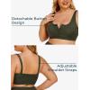 imageSummer Mae Plus Size Women Ribbed Bikini Set Two Piece High Waist Swimsuit Scoop Top Tummy Control Bathing Suit SwimwearOlive