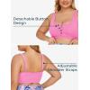 imageSummer Mae Plus Size Women Ribbed Bikini Set Two Piece High Waist Swimsuit Scoop Top Tummy Control Bathing Suit SwimwearPeach Blossoms