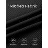 imageSummer Mae Ribbed Plus Size Swimsuit for Women Bikini Set Two Piece High Waist Bathing Suit Crop Top Tummy Control SwimwearBlack