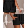 imageSummer Mae Womens Tankini Swimsuits with Shorts Ruffled Tummy Control Bathing Suits Modest 2025 SwimwearBlack