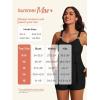 imageSummer Mae Womens Tankini Swimsuits with Shorts Ruffled Tummy Control Bathing Suits Modest 2025 SwimwearBlack