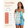 imageSummer Mae Womens Tankini Swimsuits with Shorts Ruffled Tummy Control Bathing Suits Modest 2025 SwimwearBlue Ocean
