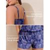 imageSummer Mae Plus Size Swim Romper One Piece Swimsuit Women Blouson Bathing Suit with Pockets 2025 Modest SwimwearColorful Flowers