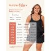 imageSummer Mae Plus Size Swim Romper Women One Piece Swimsuit Blouson Bathing Suit with Pockets 2025 Modest SwimwearBlack