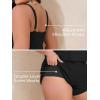 imageSummer Mae Plus Size Swim Romper Women One Piece Swimsuit Blouson Bathing Suit with Pockets 2025 Modest SwimwearBlack
