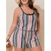 imageSummer Mae Plus Size Swim Romper Women One Piece Swimsuit Blouson Bathing Suit with Pockets 2025 Modest SwimwearOrange Bohemian