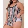 imageSummer Mae Plus Size Swim Romper Women One Piece Swimsuit Blouson Bathing Suit with Pockets 2025 Modest SwimwearOrange Bohemian