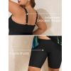 imageSummer Mae Plus Size Swimsuit Tankini for Women Two Piece Bathing Suit Flowy 2025 Rash Guard Swimwear with Capris ShortsBlue Black Gradient
