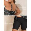 imageSummer Mae Plus Size Swimsuit Tankini for Women Two Piece Bathing Suit Flowy 2025 Rash Guard Swimwear with Capris ShortsDual Point Fusion