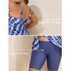 imageSummer Mae Plus Size Swimsuit Tankini for Women Two Piece Bathing Suit Flowy 2025 Rash Guard Swimwear with Capris ShortsTie Dye Print