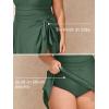 imageSummer Mae Plus Size Swimsuit for Women One Piece Swim Dress Tummy Control Bathing Suit with Flowy Skirt Modest SwimwearArmy Green
