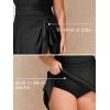 imageSummer Mae Plus Size Swimsuit for Women One Piece Swim Dress Tummy Control Bathing Suit with Flowy Skirt Modest SwimwearBlack