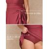 imageSummer Mae Plus Size Swimsuit for Women One Piece Swim Dress Tummy Control Bathing Suit with Flowy Skirt Modest SwimwearPink