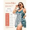 imageSummer Mae Plus Size Swimsuit for Women One Piece Swim Dress Tummy Control Bathing Suit with Flowy Skirt Modest SwimwearSummer Fruits