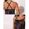 imageSummer Mae Plus Size Swimsuits for Women Two Piece Tankini Sets Tummy Control Bathing Suit Swimwear with ShortsGradient Starry Sky