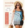 imageSummer Mae Blouson Plus Size Womens Tankini Swimsuits Tummy Control Modest 2025 Two Piece with Sporty Pockets Bathing SuitsBlue Pearl