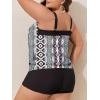 imageSummer Mae Blouson Plus Size Womens Tankini Swimsuits Tummy Control Modest 2025 Two Piece with Sporty Pockets Bathing SuitsBohemia