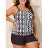 imageSummer Mae Blouson Plus Size Womens Tankini Swimsuits Tummy Control Modest 2025 Two Piece with Sporty Pockets Bathing SuitsBohemia
