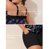 imageSummer Mae Blouson Plus Size Womens Tankini Swimsuits Tummy Control Modest 2025 Two Piece with Sporty Pockets Bathing SuitsFirefly Colored Leaves