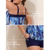 imageSummer Mae Blouson Plus Size Womens Tankini Swimsuits Tummy Control Modest 2025 Two Piece with Sporty Pockets Bathing SuitsMysterious Lake