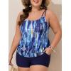 imageSummer Mae Blouson Plus Size Womens Tankini Swimsuits Tummy Control Modest 2025 Two Piece with Sporty Pockets Bathing SuitsMysterious Lake