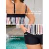 imageSummer Mae Blouson Plus Size Womens Tankini Swimsuits Tummy Control Modest 2025 Two Piece with Sporty Pockets Bathing SuitsOrange Bohemian