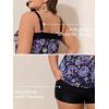 imageSummer Mae Blouson Plus Size Womens Tankini Swimsuits Tummy Control Modest 2025 Two Piece with Sporty Pockets Bathing SuitsStarry Sky
