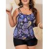 imageSummer Mae Blouson Plus Size Womens Tankini Swimsuits Tummy Control Modest 2025 Two Piece with Sporty Pockets Bathing SuitsStarry Sky