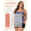 imageSummer Mae Blouson Plus Size Womens Tankini Swimsuits Tummy Control Modest 2025 Two Piece with Sporty Pockets Bathing SuitsStarry Sky